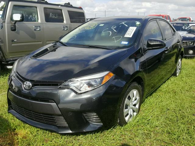 5YFBURHEXFP215174 - 2015 TOYOTA COROLLA BLACK photo 2