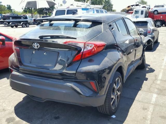 NMTKHMBX4JR019733 - 2018 TOYOTA C-HR XLE BLACK photo 4