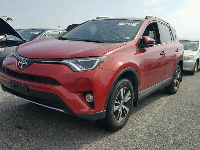 2T3WFREVXGW271185 - 2016 TOYOTA RAV4 RED photo 2