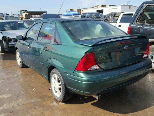 1FAFP34331W181403 - 2001 FORD FOCUS SE GREEN photo 3