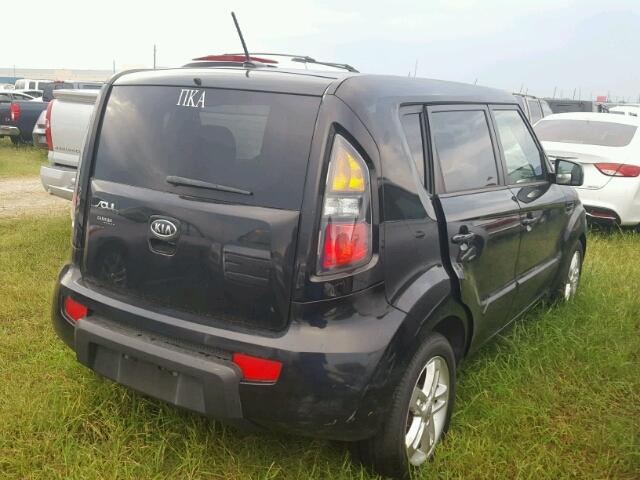 KNDJT2A29B7351149 - 2011 KIA SOUL BLACK photo 4