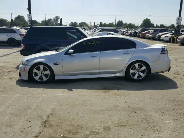 6G2EC57Y39L204171 - 2009 PONTIAC G8 GT SILVER photo 9