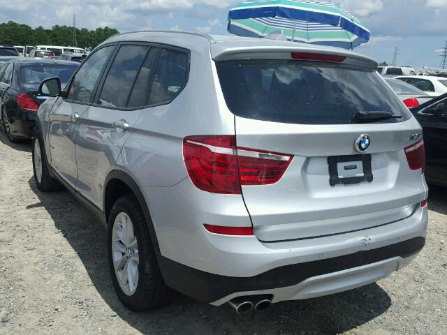 5UXWZ7C52G0R31706 - 2016 BMW X3 SDRIVE2 SILVER photo 3