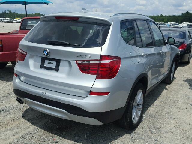 5UXWZ7C52G0R31706 - 2016 BMW X3 SDRIVE2 SILVER photo 4