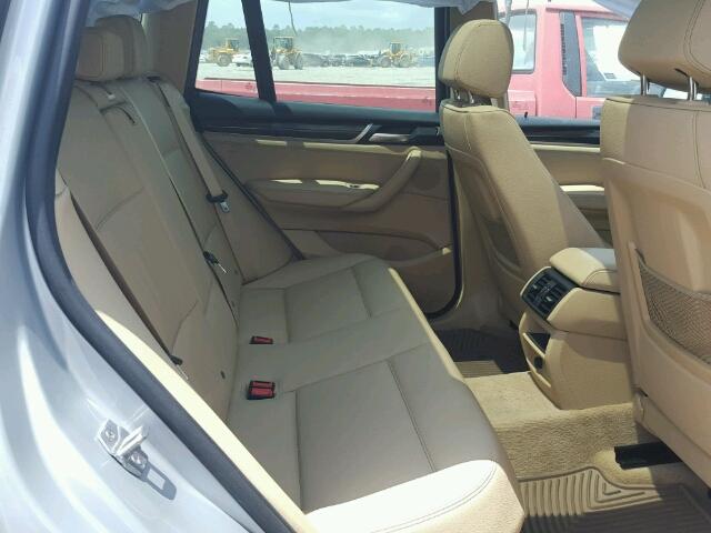 5UXWZ7C52G0R31706 - 2016 BMW X3 SDRIVE2 SILVER photo 6