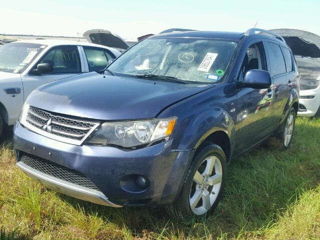 JA4MS41XX8Z008798 - 2008 MITSUBISHI OUTLANDER BLUE photo 2