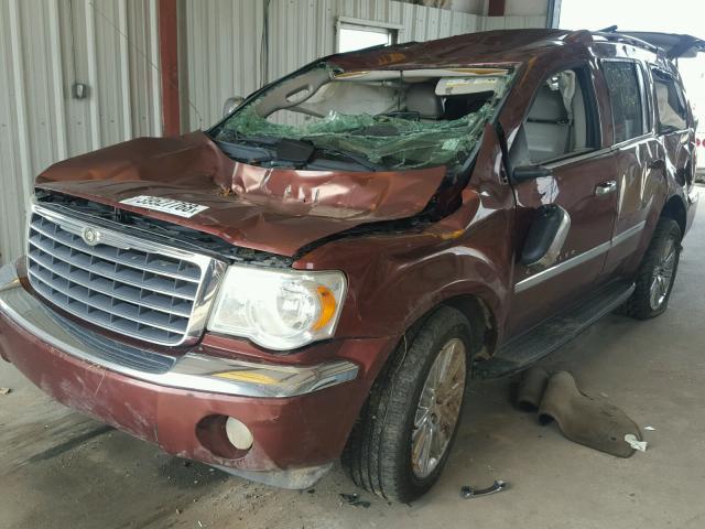 1A8HX58247F515858 - 2007 CHRYSLER ASPEN LIMI MAROON photo 2