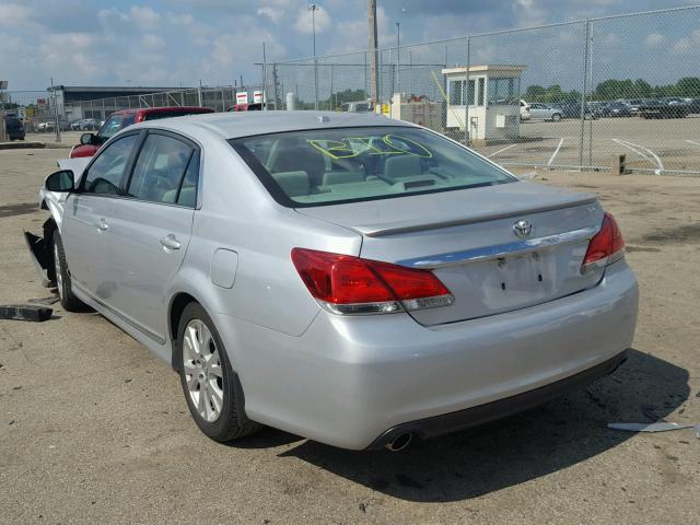 4T1BK3DBXBU413034 - 2011 TOYOTA AVALON BAS SILVER photo 3