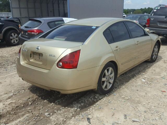 1N4BA41E34C837388 - 2004 NISSAN MAXIMA SE GOLD photo 4