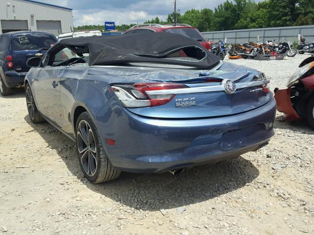 W04WH3N53HG091772 - 2017 BUICK CASCADA PR BLUE photo 3