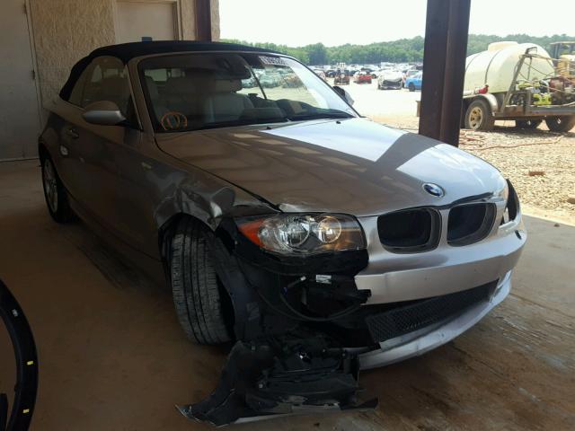 WBAUN135X9VH80668 - 2009 BMW 128 I SILVER photo 1