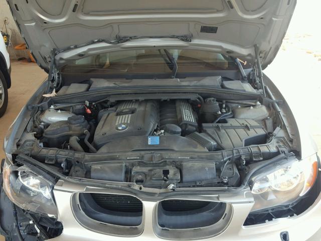 WBAUN135X9VH80668 - 2009 BMW 128 I SILVER photo 7