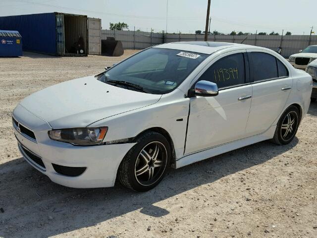 JA32U2FU3BU035659 - 2011 MITSUBISHI LANCER ES/ WHITE photo 2