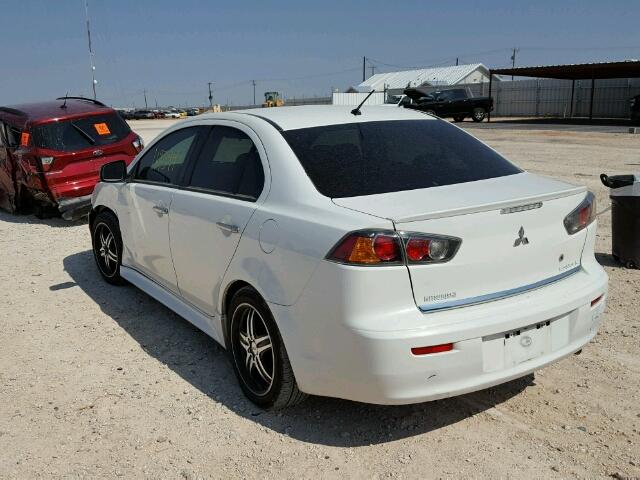 JA32U2FU3BU035659 - 2011 MITSUBISHI LANCER ES/ WHITE photo 3