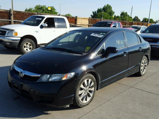 2HGFA1F98AH505236 - 2010 HONDA CIVIC EXL BLACK photo 2