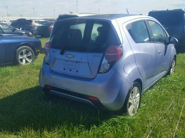 KL8CB6S99EC480642 - 2014 CHEVROLET SPARK BLUE photo 4