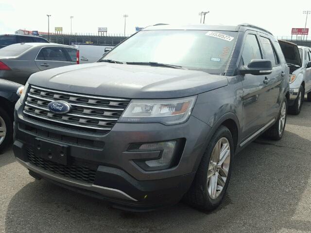 1FM5K7D8XGGC22003 - 2016 FORD EXPLORER X GRAY photo 2