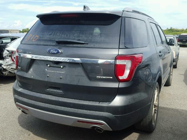 1FM5K7D8XGGC22003 - 2016 FORD EXPLORER X GRAY photo 4