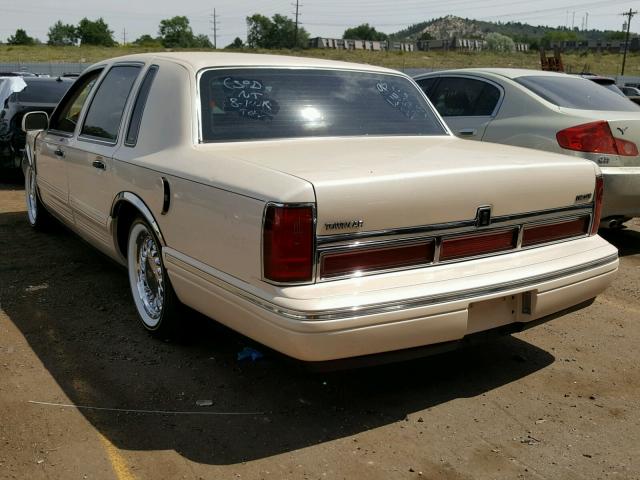 1LNLM83W4SY648814 - 1995 LINCOLN TOWN CAR C CREAM photo 3