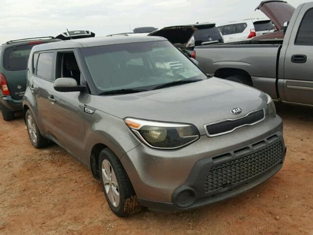 KNDJN2A25F7213866 - 2015 KIA SOUL SILVER photo 1