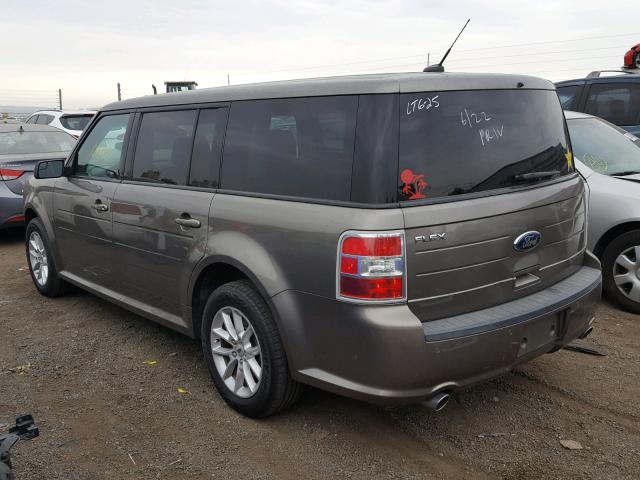 2FMGK5B88DBD21373 - 2013 FORD FLEX SE BROWN photo 3