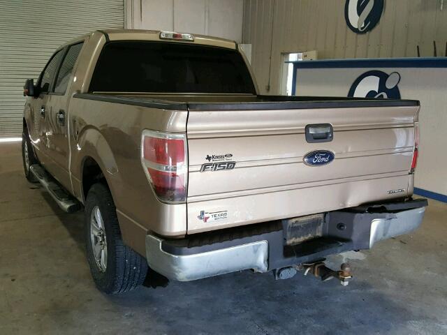 1FTFW1CF5DKD88464 - 2013 FORD F150 SUPER TAN photo 3