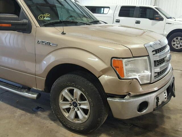 1FTFW1CF5DKD88464 - 2013 FORD F150 SUPER TAN photo 9