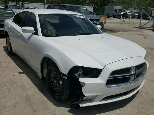 2B3CL3CG6BH608748 - 2011 DODGE CHARGER WHITE photo 1