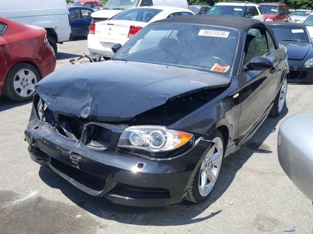 WBAUN93579VK40710 - 2009 BMW 135 I BLACK photo 2