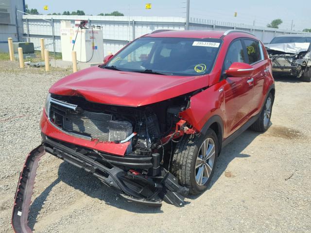 KNDPCCA66E7661136 - 2014 KIA SPORTAGE S RED photo 2