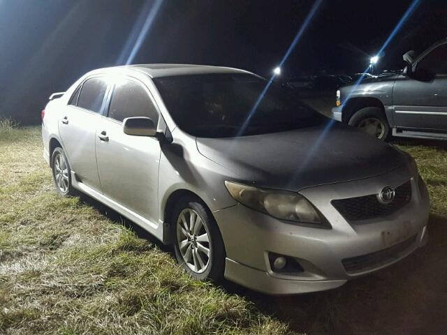 1NXBU4EE9AZ257902 - 2010 TOYOTA COROLLA SILVER photo 1