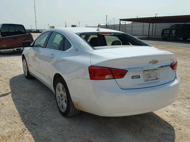 2G11Y5SL5E9260045 - 2014 CHEVROLET IMPALA LS WHITE photo 3