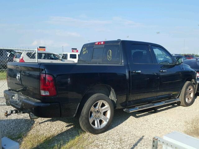 1C6RD6PT0CS324497 - 2012 DODGE RAM 1500 L BLACK photo 4