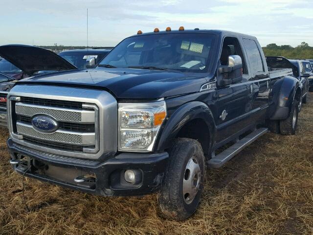 1FT8W3DT0EEA70809 - 2014 FORD F350 SUPER BLACK photo 2