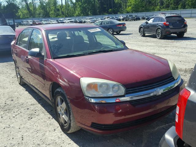 1G1ZT52835F128101 - 2005 CHEVROLET MALIBU LS RED photo 1