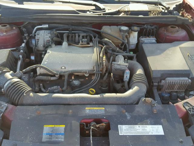 1G1ZT52835F128101 - 2005 CHEVROLET MALIBU LS RED photo 7