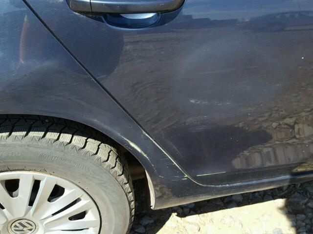 WVWDA7AJ2BW030342 - 2011 VOLKSWAGEN GOLF BLUE photo 9