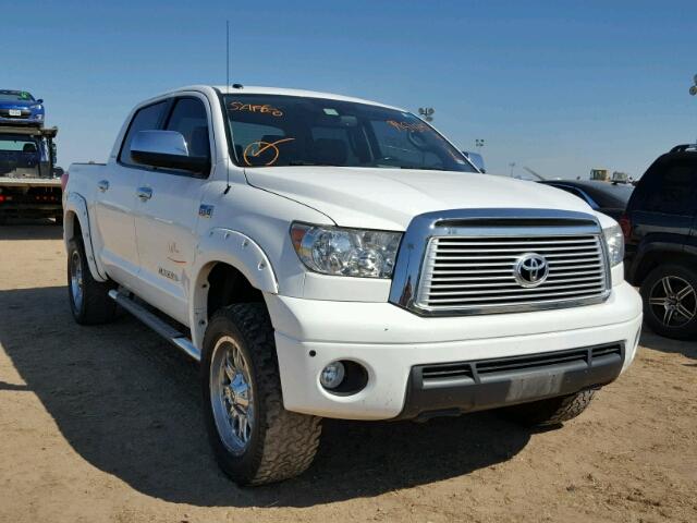 5TFHW5F13CX249225 - 2012 TOYOTA TUNDRA CRE WHITE photo 1