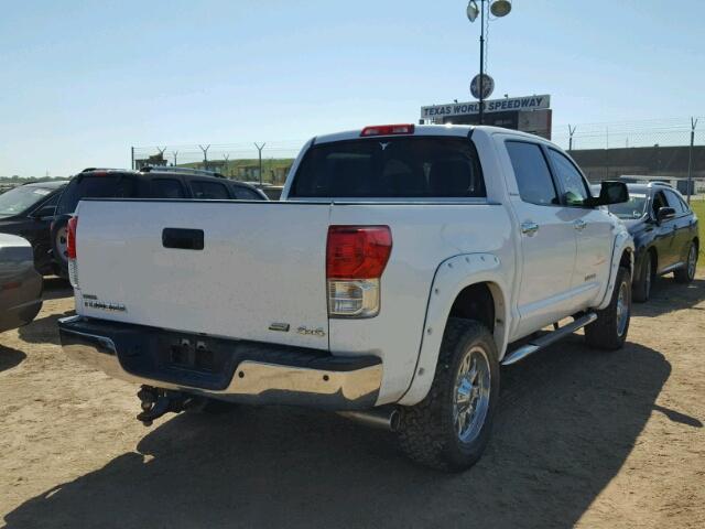 5TFHW5F13CX249225 - 2012 TOYOTA TUNDRA CRE WHITE photo 4