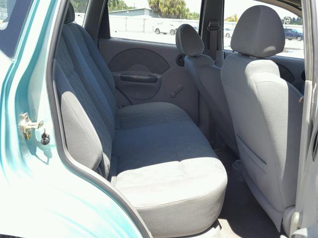 KL1TD62645B391114 - 2005 CHEVROLET AVEO BASE Көк фото 6