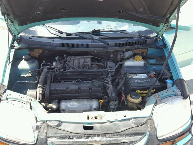 KL1TD62645B391114 - 2005 CHEVROLET AVEO BASE Көк фото 7