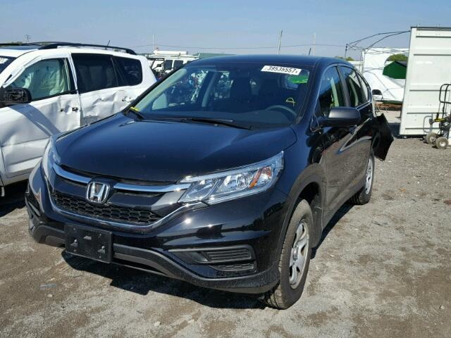 5J6RM4H32GL112433 - 2016 HONDA CR-V LX BLACK photo 2