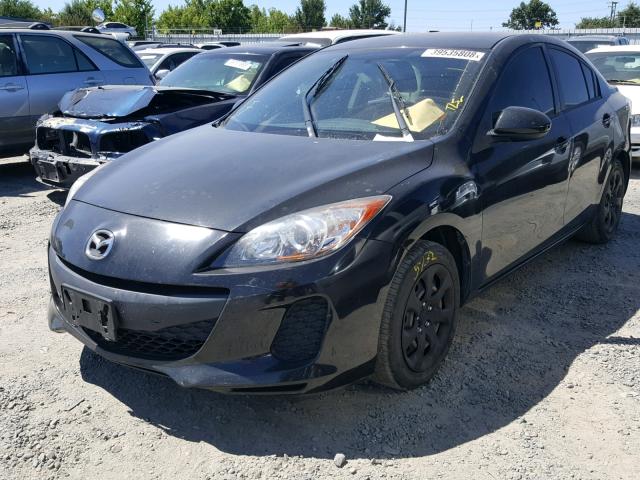 JM1BL1TG2D1762941 - 2013 MAZDA 3 I BLACK photo 2