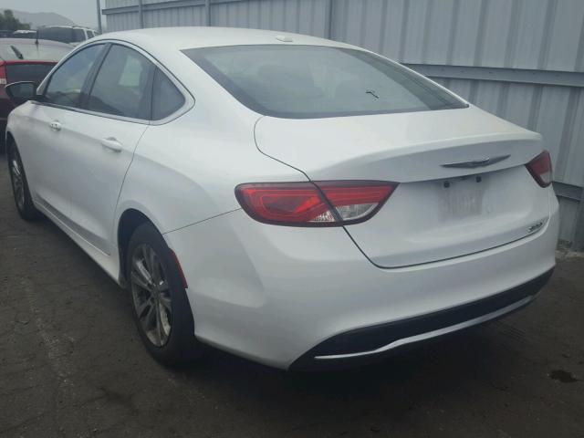 1C3CCCAB7FN503496 - 2015 CHRYSLER 200 LIMITE WHITE photo 3