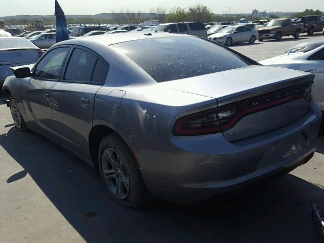 2C3CDXBG7GH303470 - 2016 DODGE CHARGER GRAY photo 3