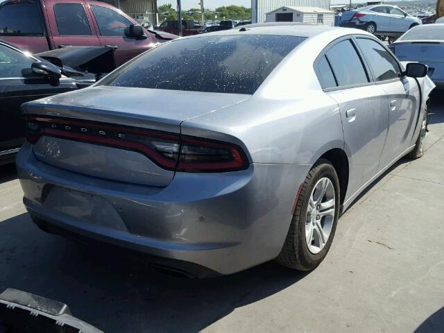 2C3CDXBG7GH303470 - 2016 DODGE CHARGER GRAY photo 4