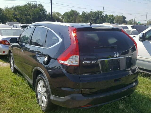 2HKRM3H72EH525019 - 2014 HONDA CR-V EXL BLACK photo 3