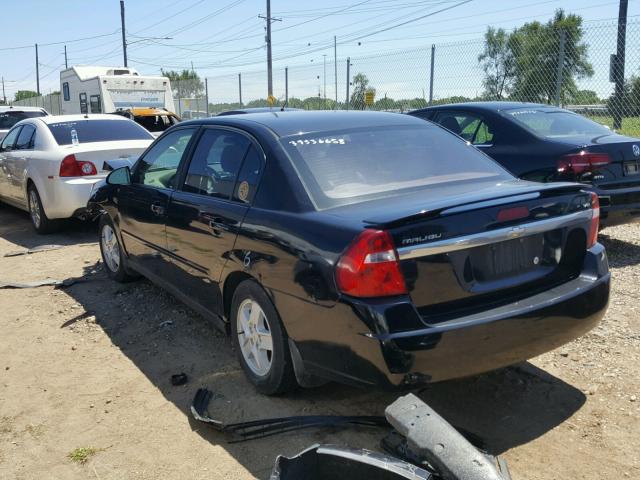 1G1ZS52F55F208968 - 2005 CHEVROLET MALIBU BLACK photo 3