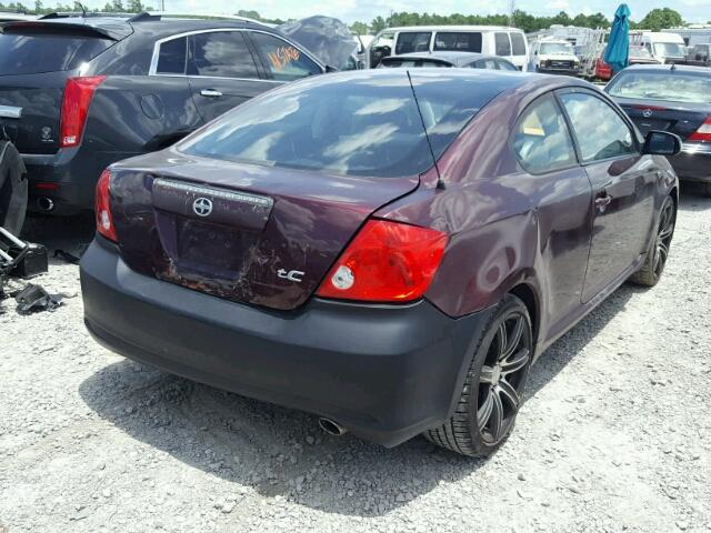 JTKDE177650029319 - 2005 TOYOTA SCION TC 红色 照片 4