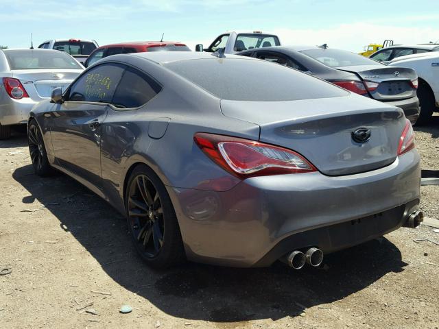 KMHHT6KD6BU047702 - 2011 HYUNDAI GENESIS CO GRAY photo 3